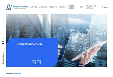 Screenshot of financiallaboratory.ge