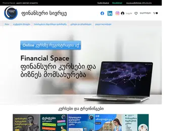 Скриншот financialspace.ge
