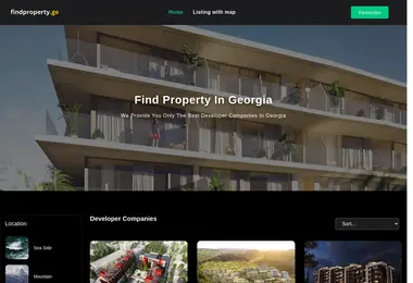 Скриншот findproperty.ge