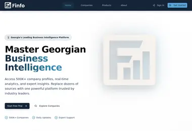 finfo.ge-ის ეკრანის სურათი
