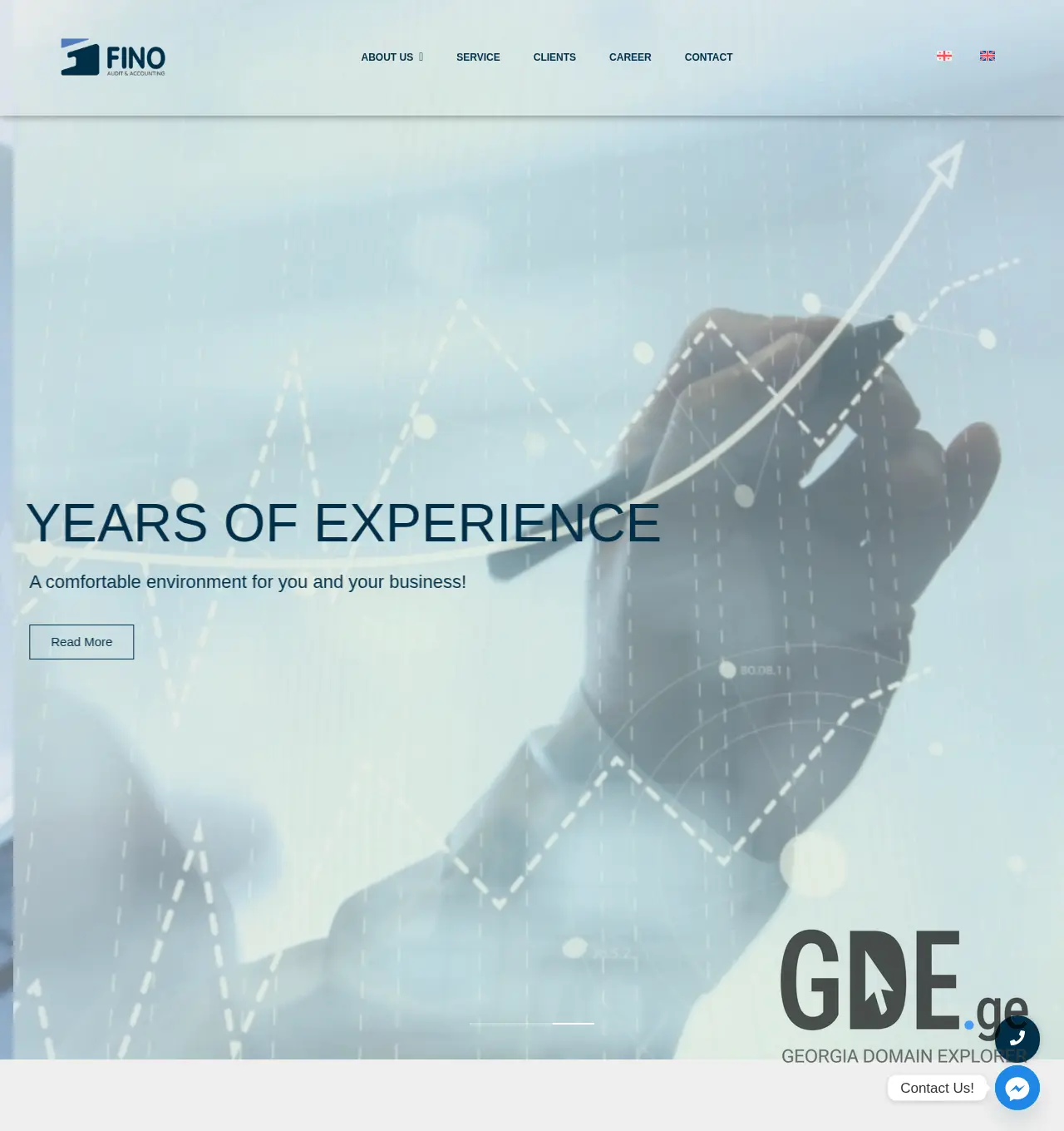 Screenshot of the site fino.ge at 2025-11-29