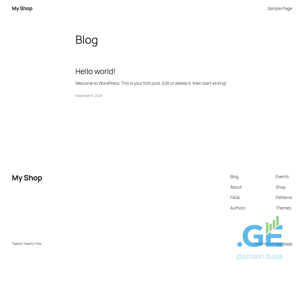 Screenshot of the site fita.ge at 2025-11-07