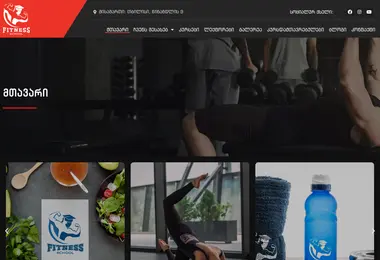 Скриншот fitnessschool.ge