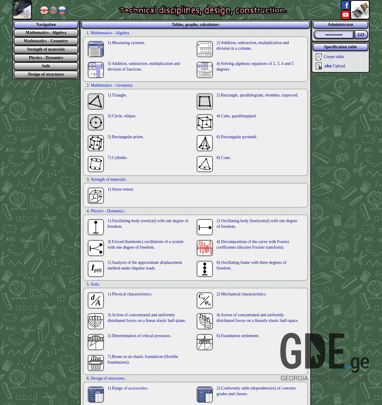 Screenshot of the site fizmath.ge at 2025-11-30