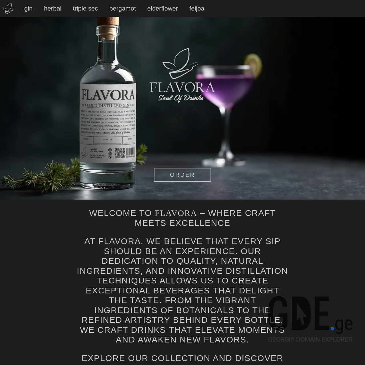 Screenshot of the site flavora.ge at 2025-12-09