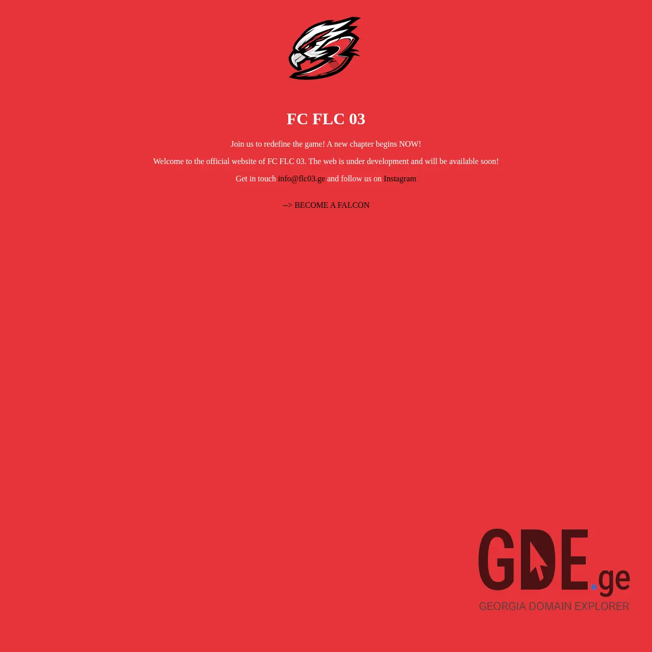 Screenshot of the site flc03.ge at 2025-12-10