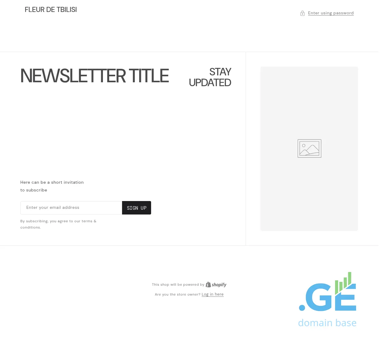 Screenshot of the site fleurdetbilisi.ge at 2025-11-05