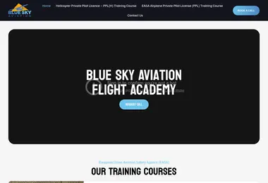 Скриншот flightacademy.ge