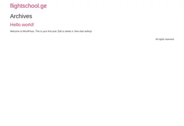 Screenshot of flightschool.ge