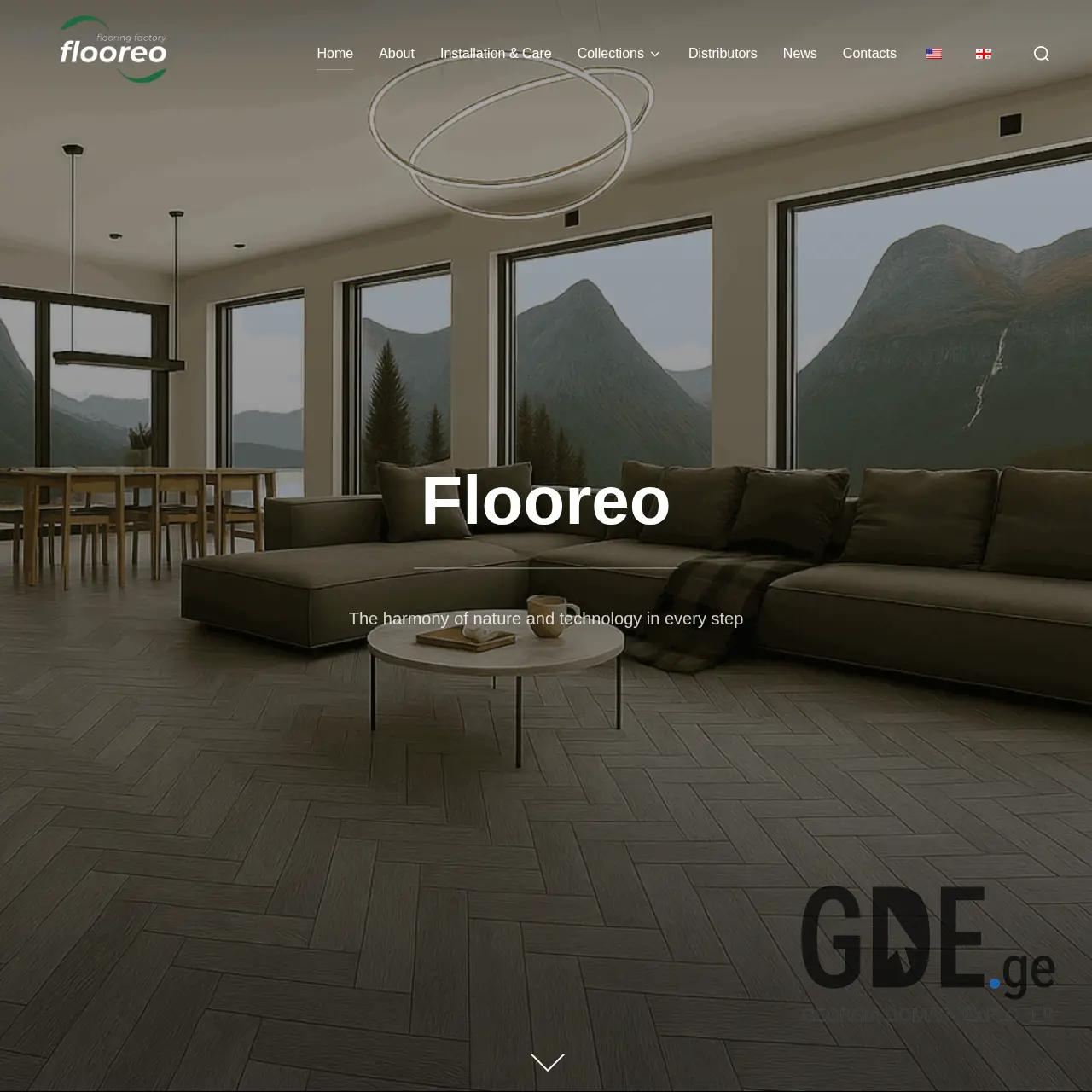 Screenshot of the site flooreo.ge at 2025-12-10