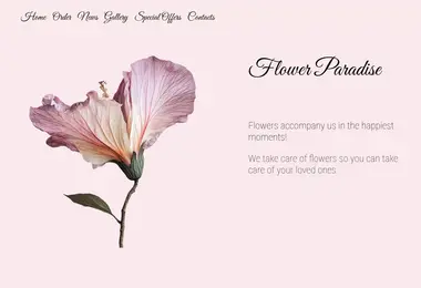 flowersparadise.ge-ის ეკრანის სურათი