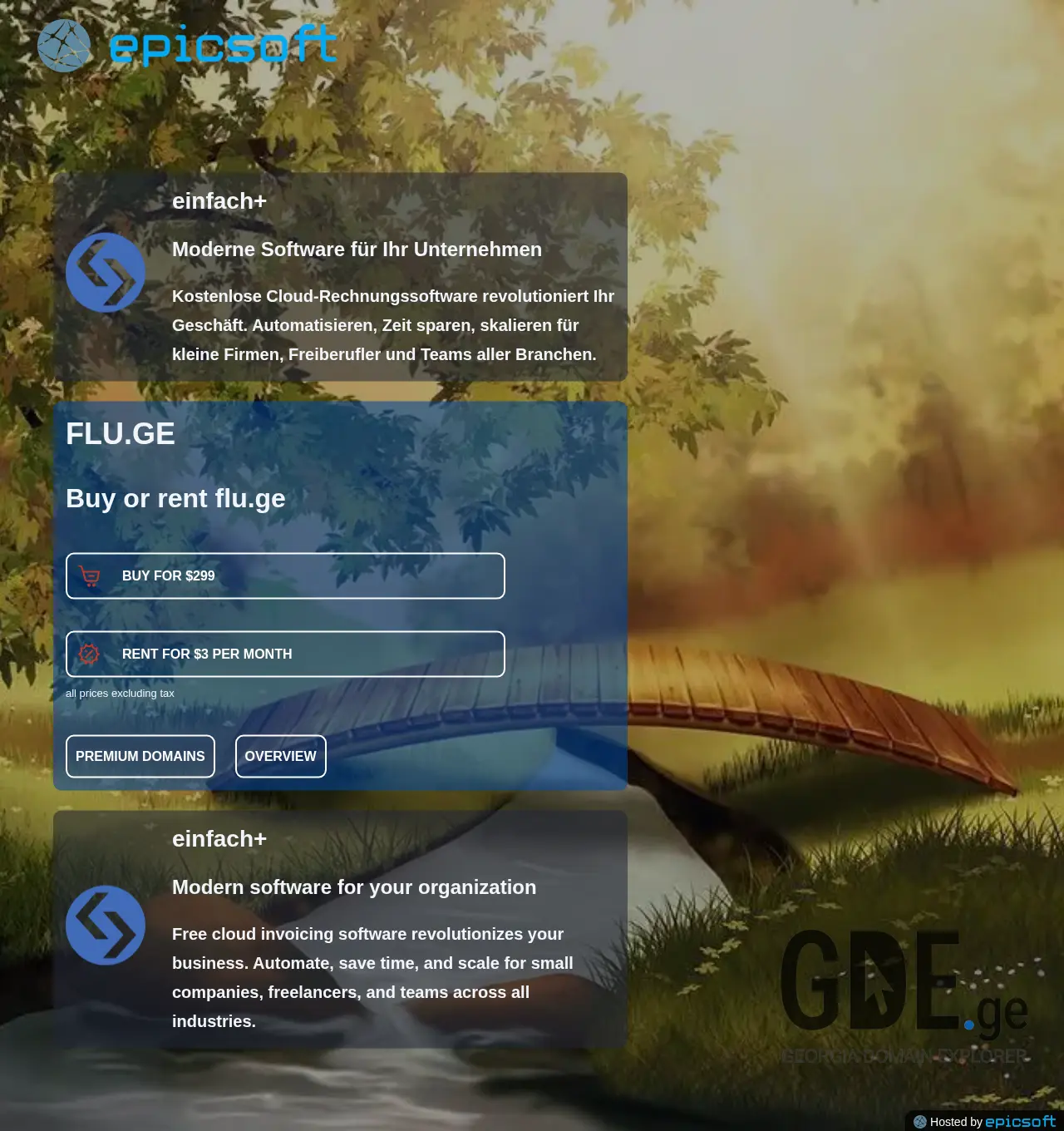 Screenshot of the site flu.ge at 2025-11-30