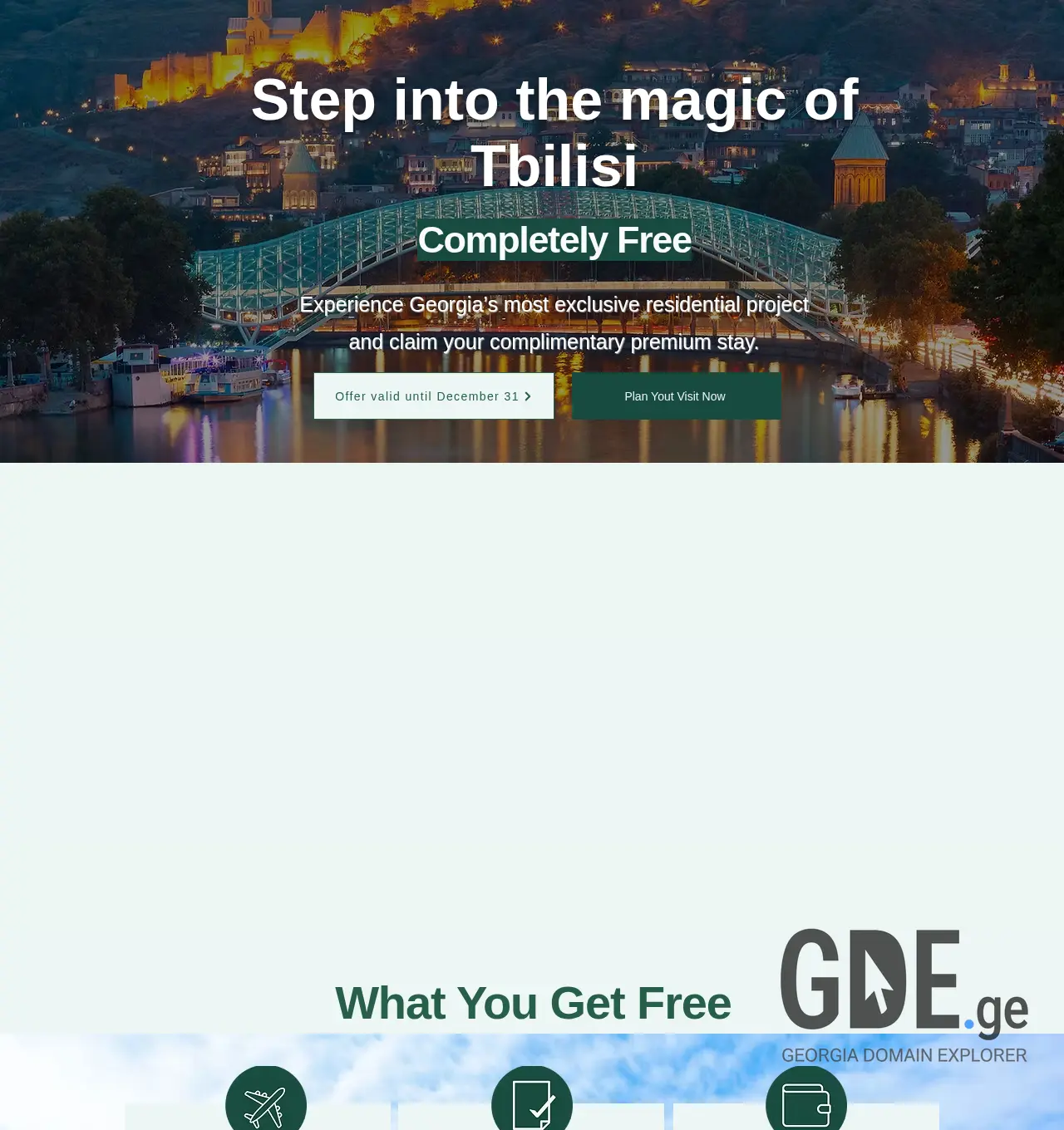 Screenshot of the site flyandbuy.ge at 2025-12-03