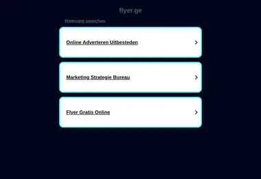 Screenshot of flyer.ge