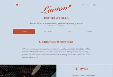 Screenshot of flyinglavion.ge