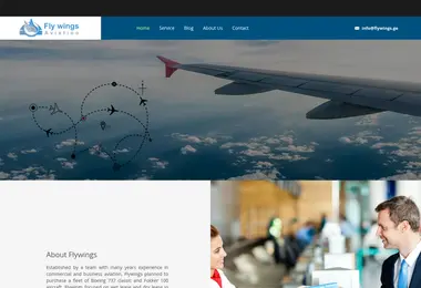 Screenshot of flywings.ge