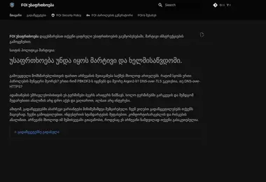 Скриншот foi.ge