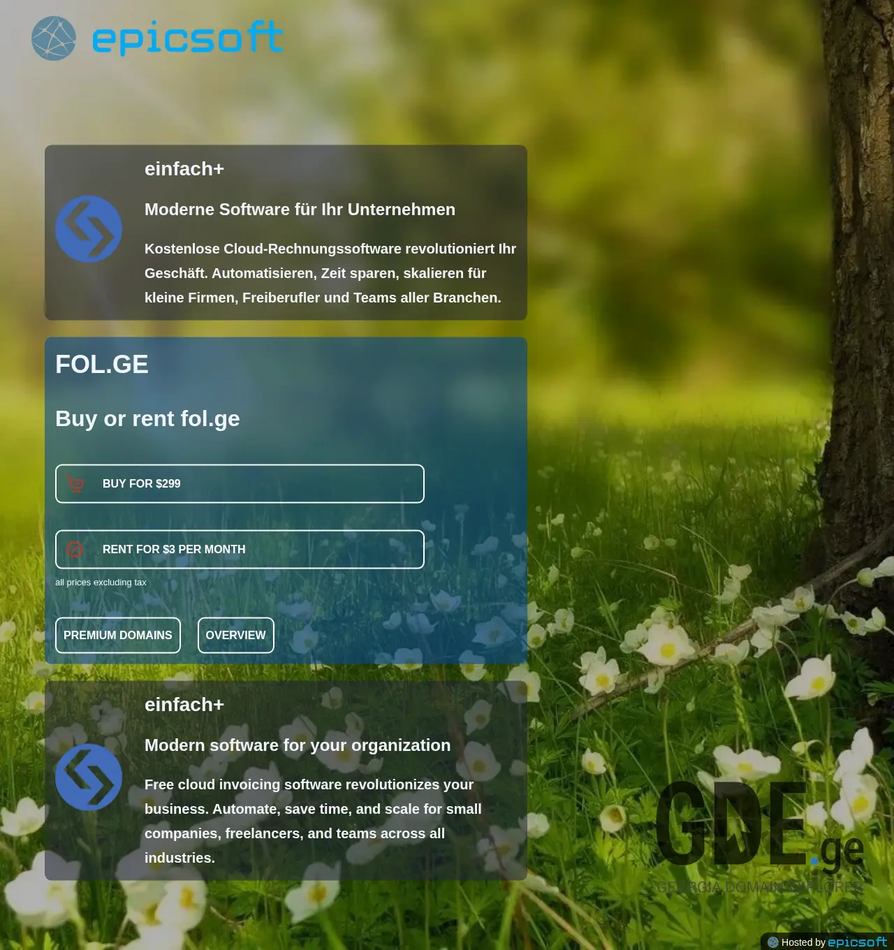 Screenshot of the site fol.ge at 2025-11-30