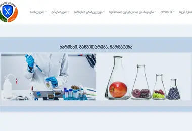 Screenshot of foodexpert.ge