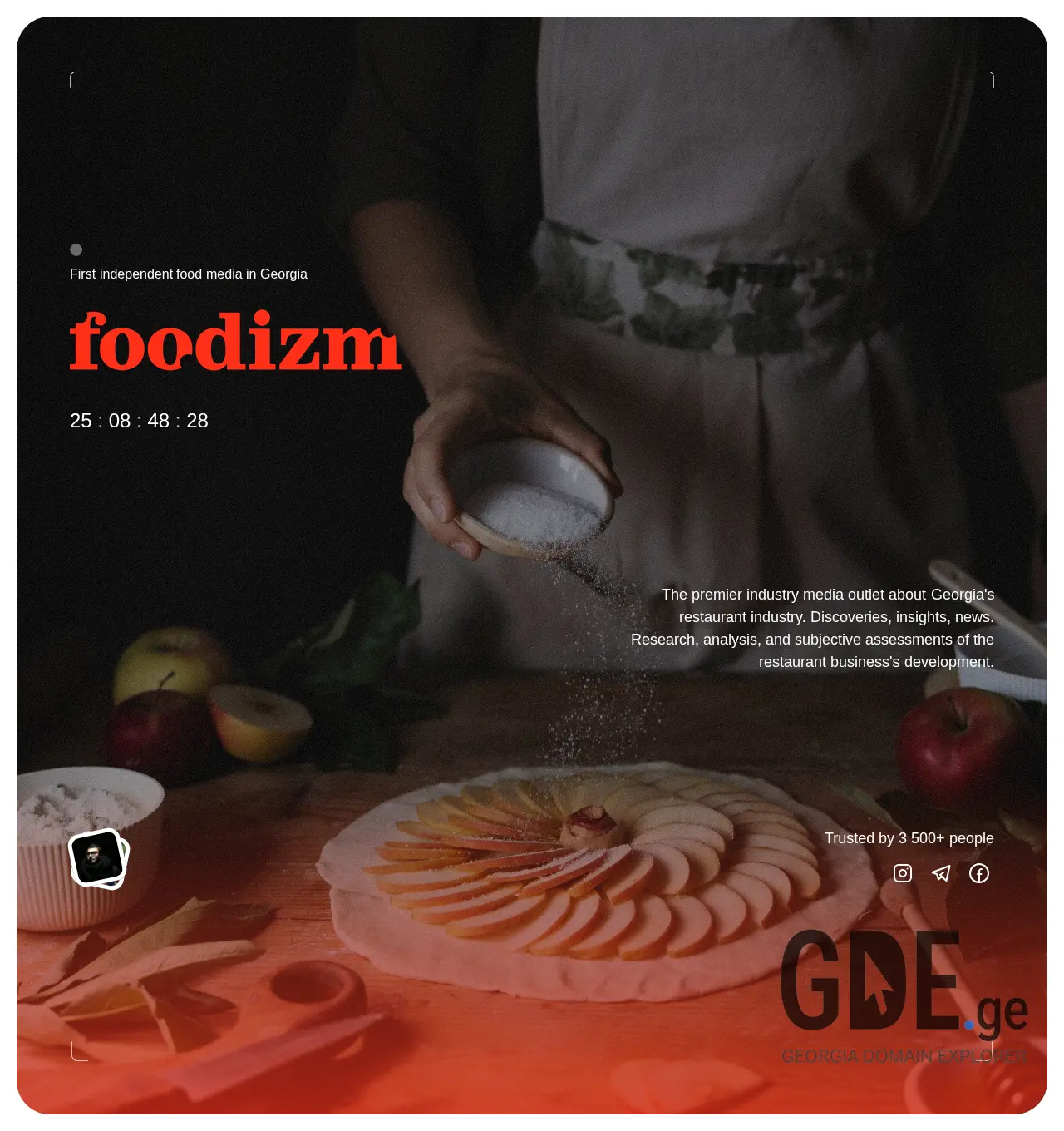 Screenshot of the site foodizm.ge at 2025-12-06