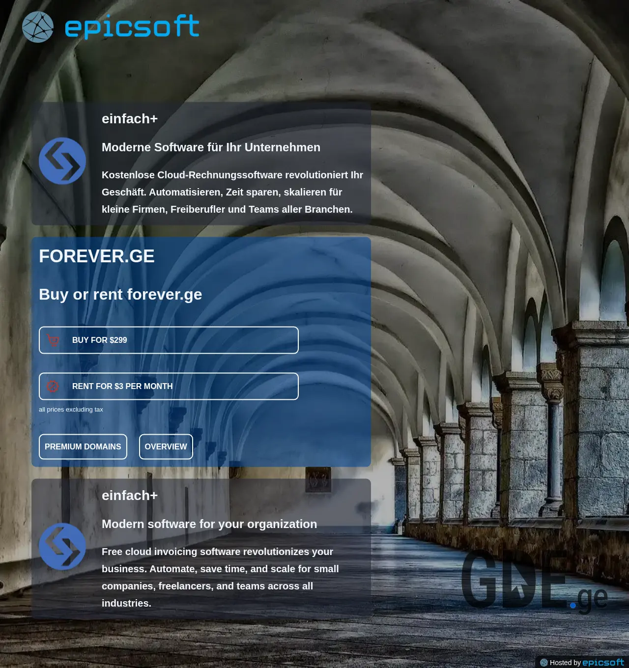 Screenshot of the site forever.ge at 2025-11-30