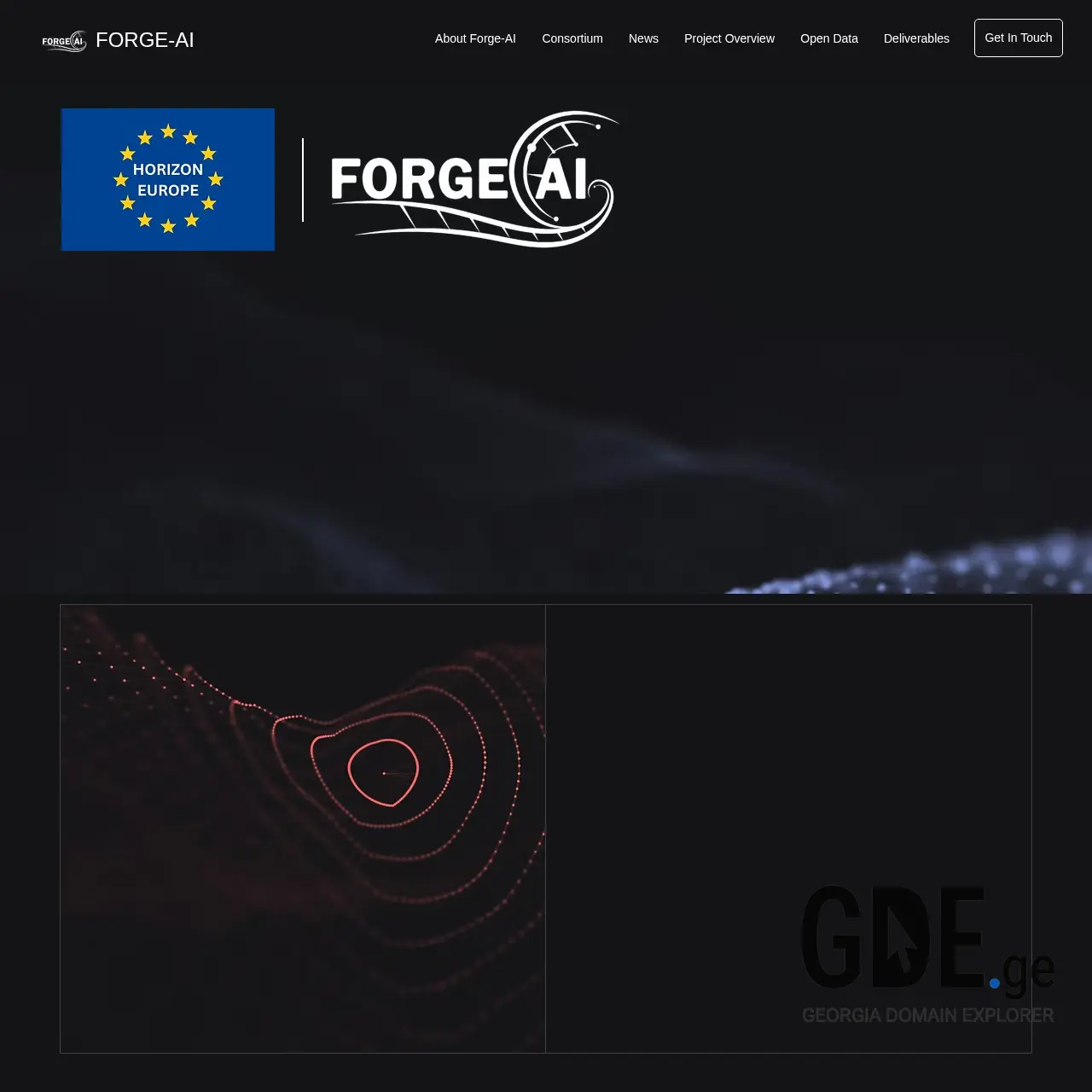Screenshot of the site forge-ai.ge at 2025-12-10