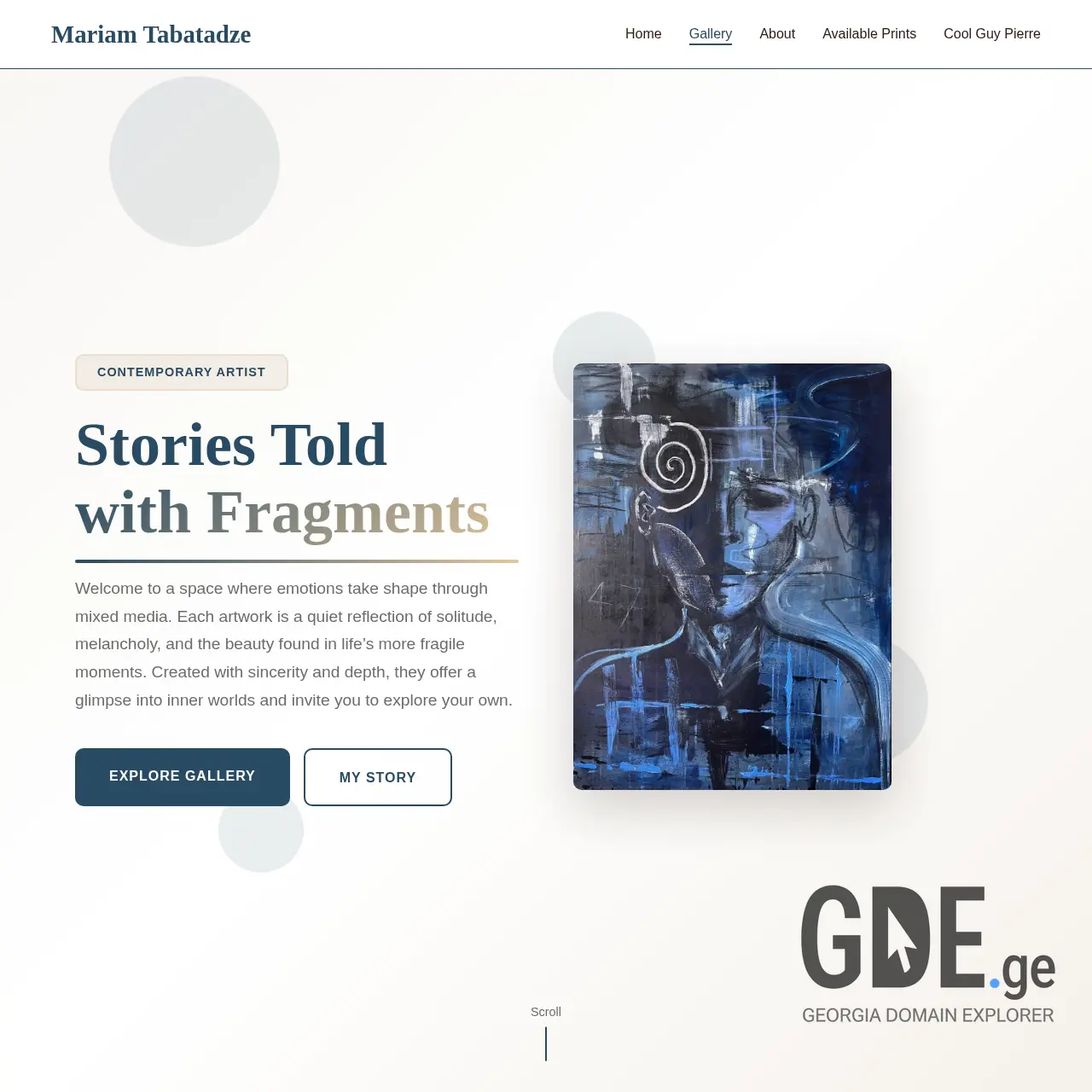 Screenshot of the site fortyseven.ge at 2025-12-10