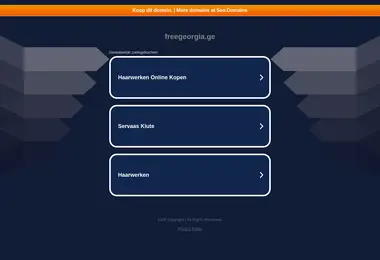 Screenshot of freegeorgia.ge