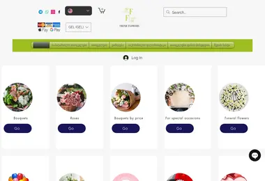 Screenshot of freshflowers.ge