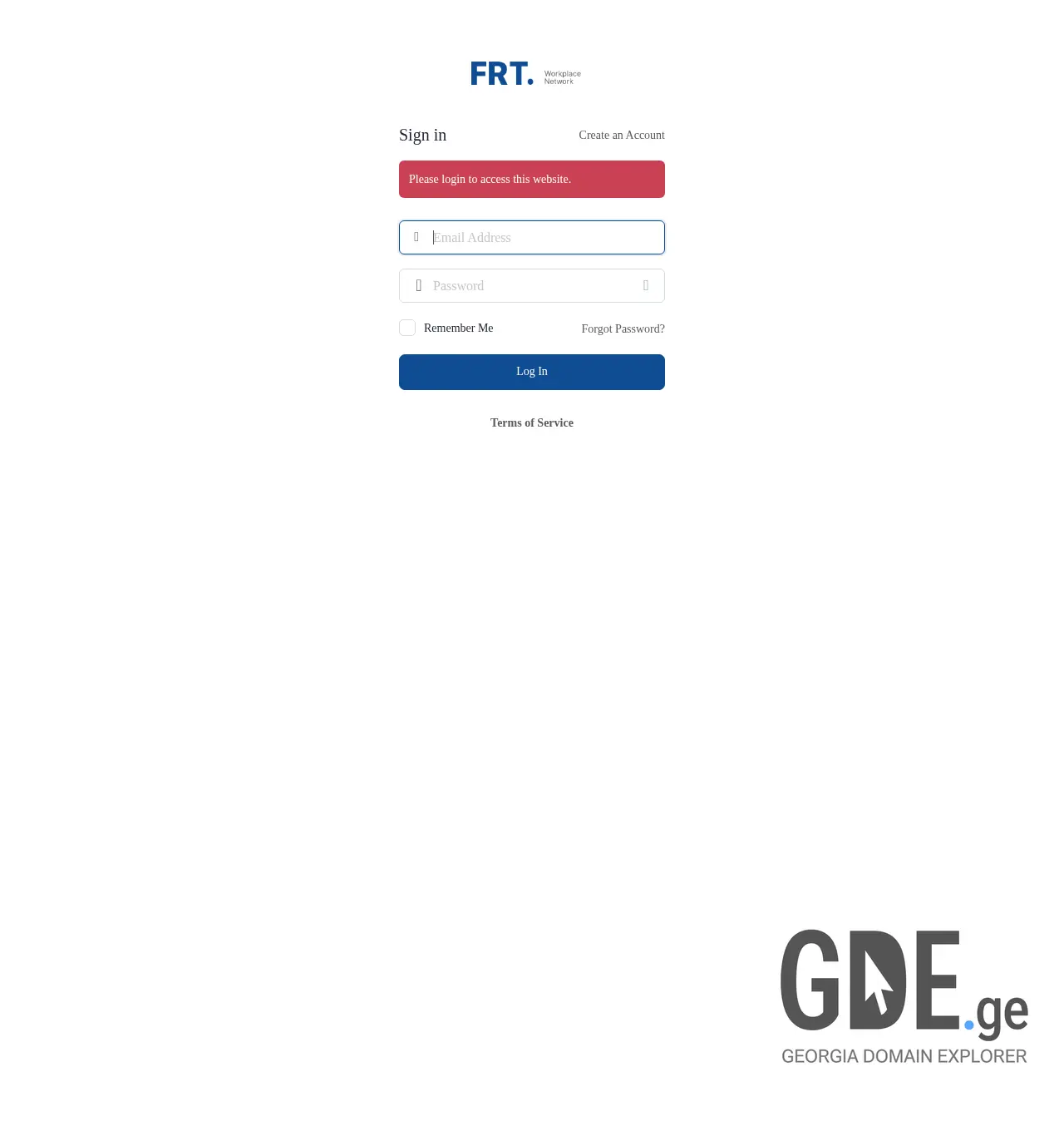 Screenshot of the site frt.ge at 2025-11-30