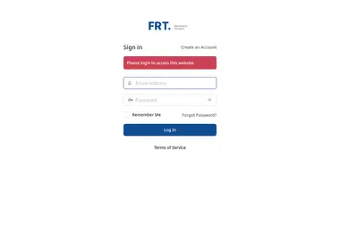 Screenshot of frt.ge