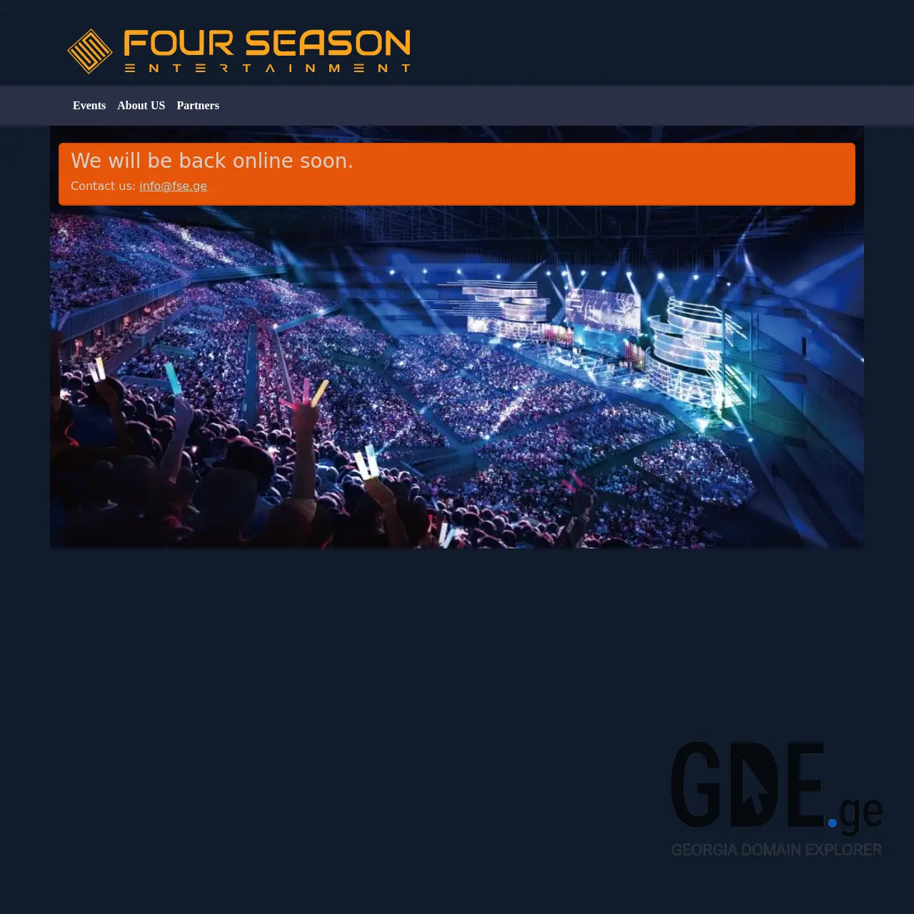 Screenshot of the site fse.ge at 2025-12-10