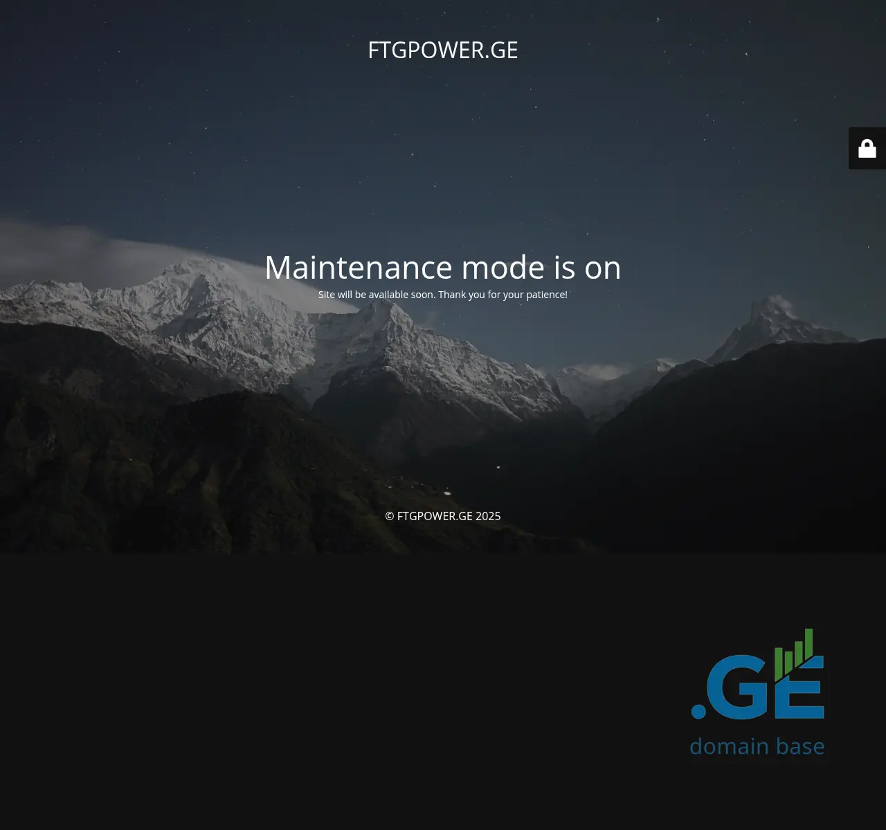 Screenshot of the site ftgpower.ge at 2025-10-26