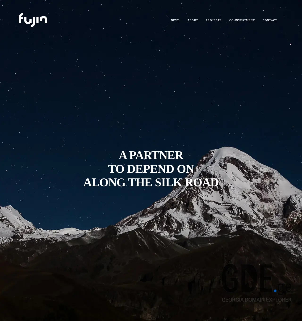 Screenshot of the site fujin.ge at 2025-11-30