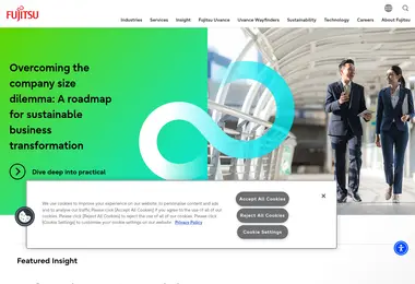 Screenshot of fujitsu.ge