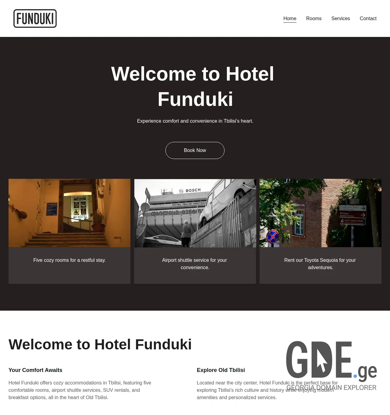 Screenshot of the site funduki.ge at 2025-11-30