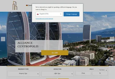 Screenshot of future-invest.ge