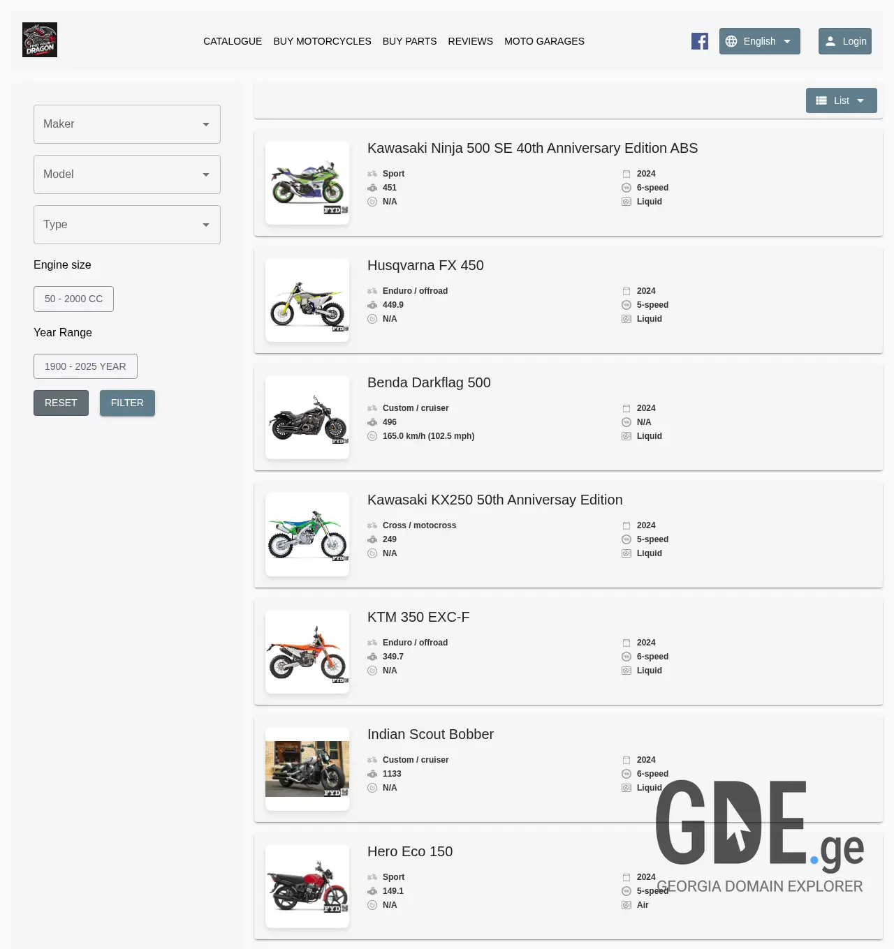 Screenshot of the site fyd.ge at 2025-12-03