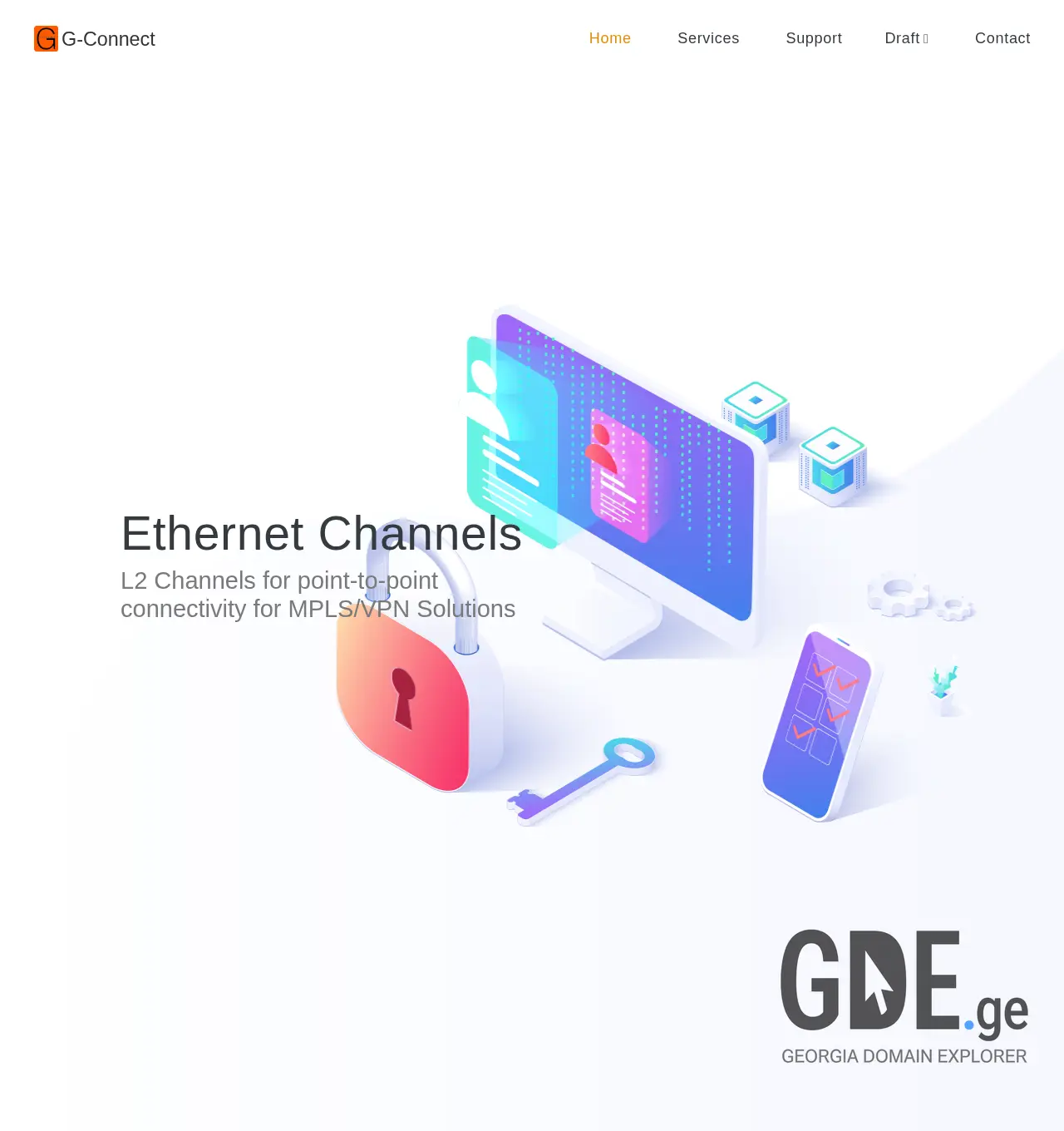 Screenshot of the site g-connect.ge at 2025-12-02