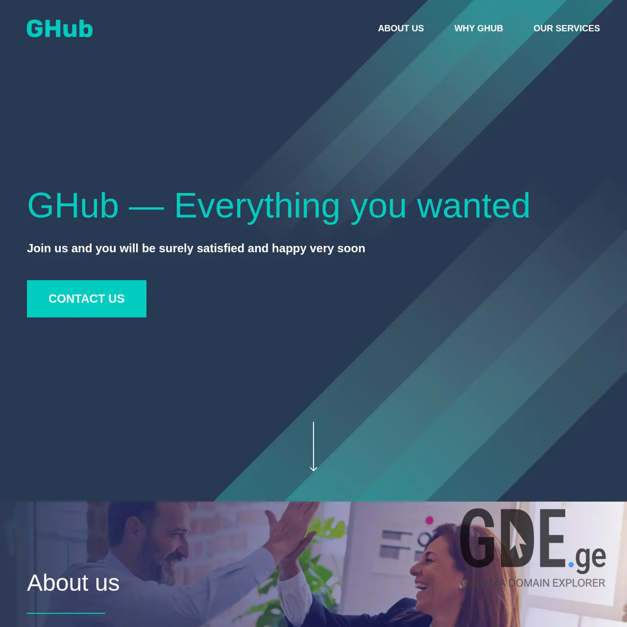 Screenshot of the site g-hub.ge at 2026-02-27
