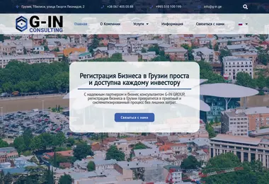 g-in.ge-ის ეკრანის სურათი