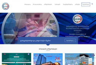 Screenshot of gaavs.org.ge