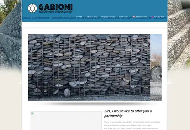 Screenshot of gabioni.ge