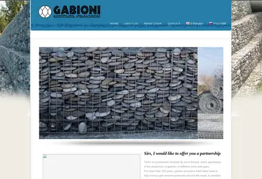 Screenshot of gabioni.ge
