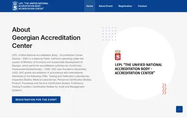 Screenshot of gacevents.ge
