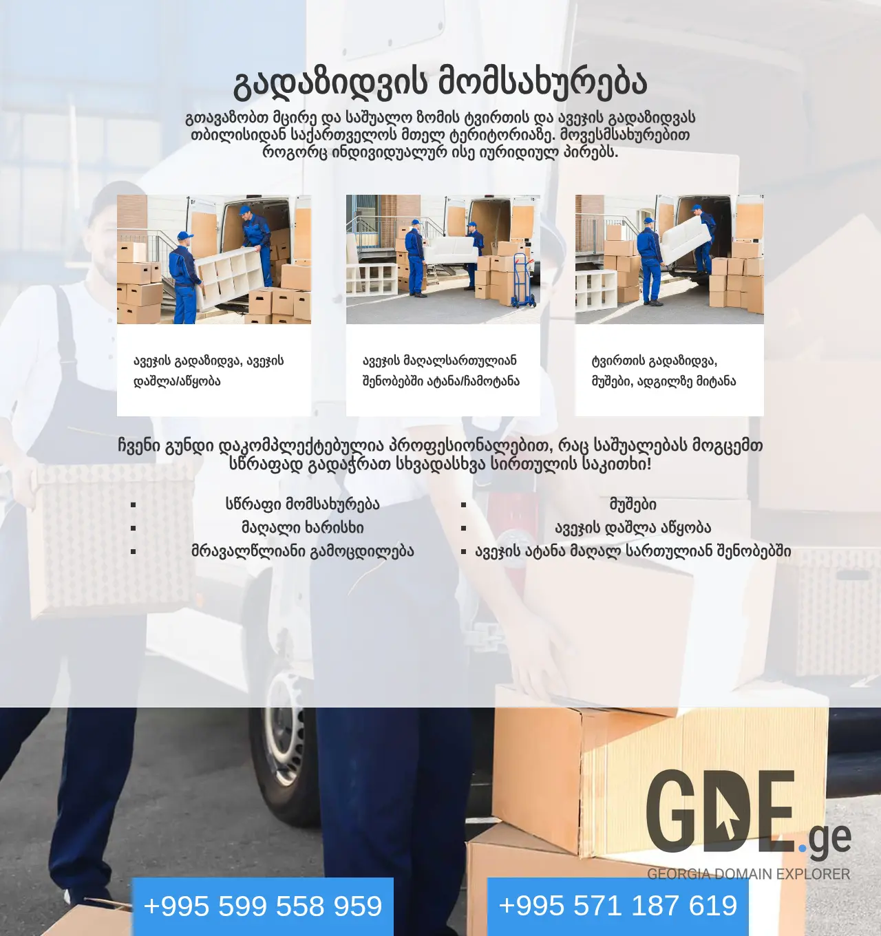 Screenshot of the site gadavzidot.ge at 2025-11-30