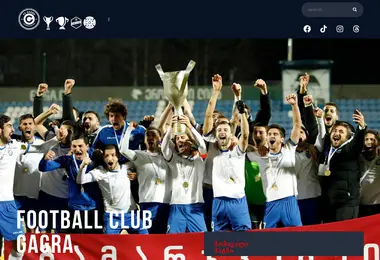 Screenshot of gagrafc.ge