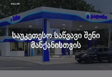 Скриншот gallon.ge