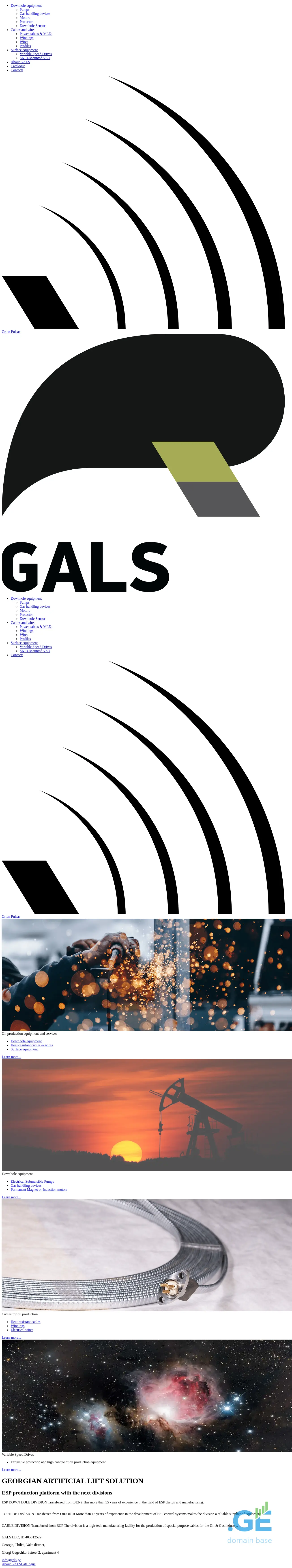 Screenshot of the site gals.ge at 2025-10-06