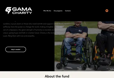 Screenshot of gamafund.ge